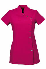 Kasack Pink asymmetrische Knopfleiste