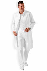 Mantel für Herren Weiß 100% Baumwolle