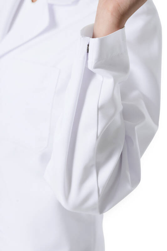 Mantel Weiß Unisex Mischgewebe