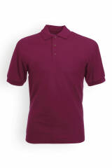 Poloshirt Weinrot Piqué Unisex