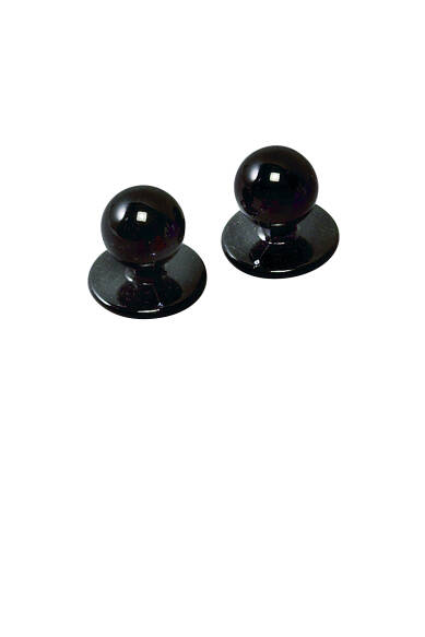 Gastro Boutons boules mixtes - 12 pièces noir