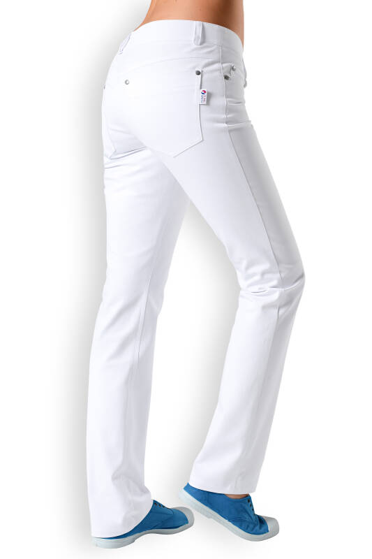 Damenhose CURVED FIT Weiß Jeans Stretch