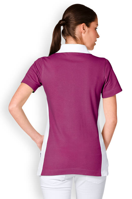 Damen-Poloshirt Berry Logostickerei