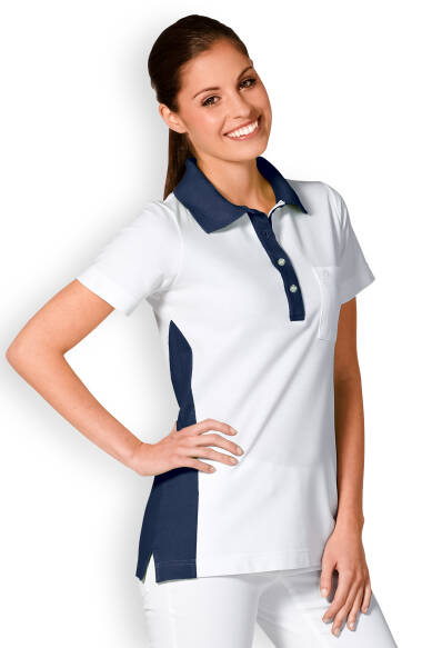 Poloshirt für Damen Weiss Kontras in Navy