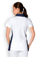 Poloshirt für Damen Weiß Kontras in Navy