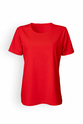 Shirt Damen Industriewäsche geeignet nach EN ISO 15797 - 1/2 Arm rot