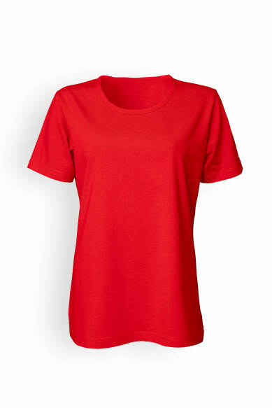 T-shirt Femme adapté au lavage industriel selon EN ISO 15797 - Manche courte rouge