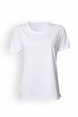 Shirt für Damen Rundhals Weiß