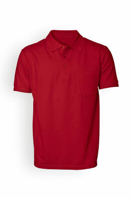 Piqué Shirt Herren Industriewäsche geeignet nach EN ISO 15797 - Polokragen rot