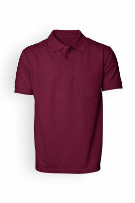 Piqué Shirt Herren Industriewäsche geeignet nach EN ISO 15797 - Polokragen bordeaux
