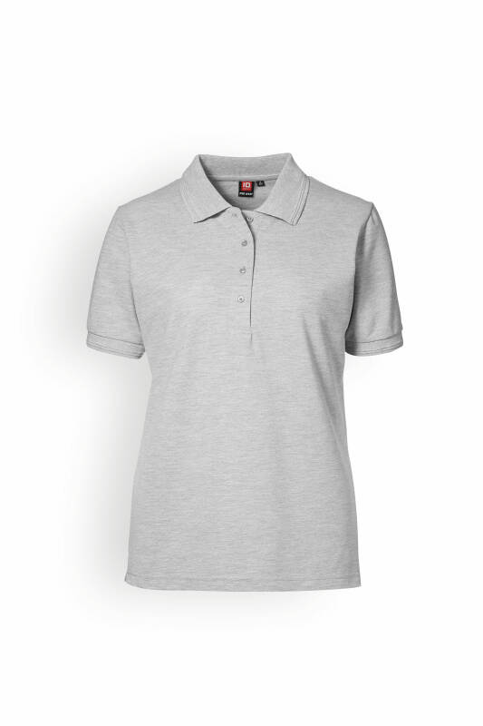Piqué Shirt Damen Industriewäsche geeignet nach EN ISO 15797 - Polokragen grau melange