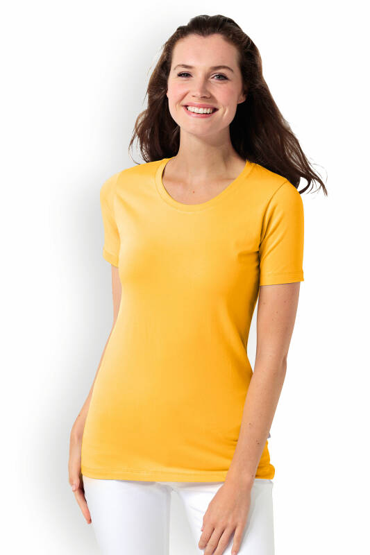 CORE shirt dames - ronde hals zonnegeel