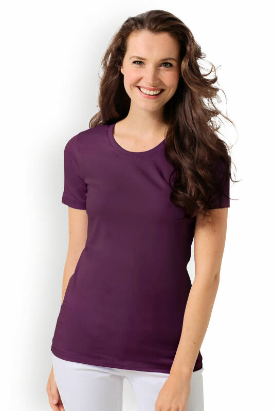 CORE T-shirt Femme - Encolure ronde prune