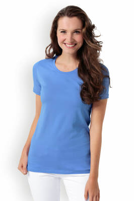Longshirt Damen Petrolblau 1/2-Arm