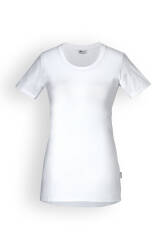 Longshirt Damen Weiß 1/2-Arm Rundhals
