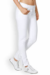 Jeansleggings Schlupfhose Stretch Weiß