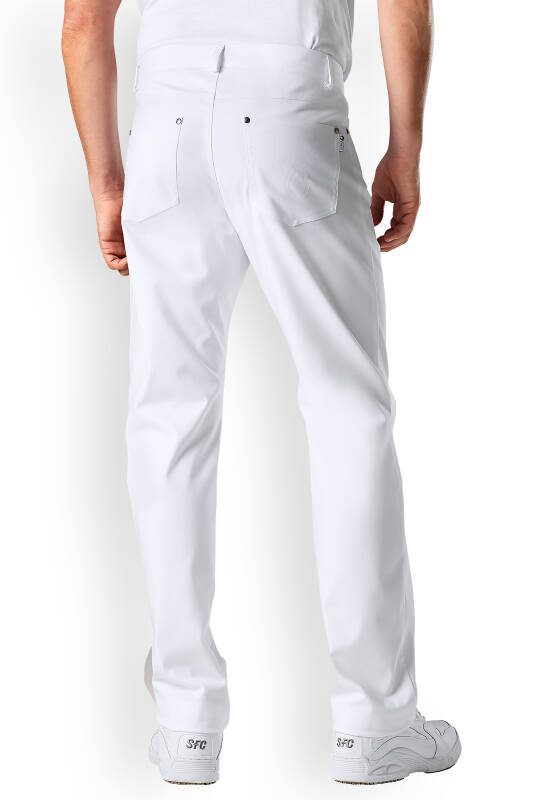 Herrenhose Jeans Weiß 5-Pocket Stretch