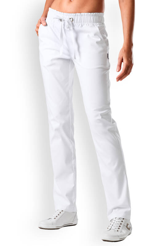 Schlupfhose Weiß Damen Rundumgummibund