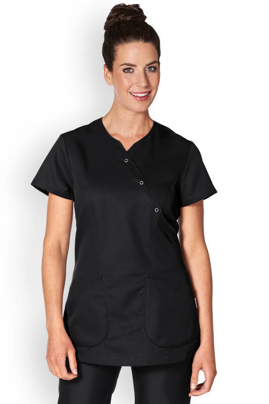 Schlupfkasack für Damen Schwarz 1/2 Arm