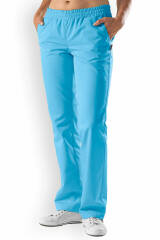 JUST STRONG Pantalon Femme - Ceinture élastiquée turquoise