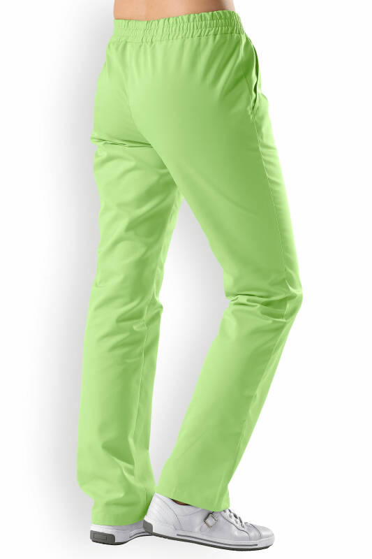 JUST STRONG Pantalon Femme - Ceinture élastiquée vert pomme