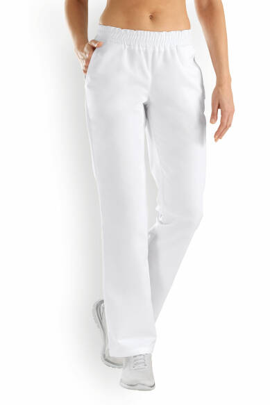 JUST STRONG Pantalon Femme - Ceinture élastiquée blanc