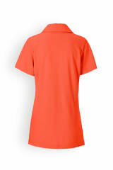 Damen-Longshirt V-Ausschnitt Mandarinrot