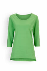 Damen-Shirt Apfelgrün 3/4-Arm Stretch