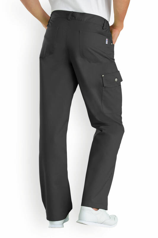 JUST STRONG broek unisex - deels elastische boord antraciet