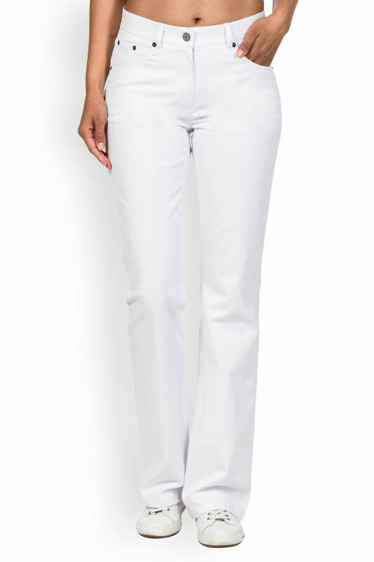 5-Pocket-Hose für Damen Bootcut Weiß