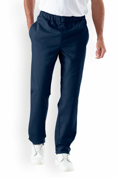 JUST STRONG Pantalon mixte - Ceinture élastiquée bleu navy
