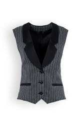 Gilet für Damen Dunkelgrau Schwarz