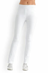 Leggings 5-Pocket Weiß gerades Bein