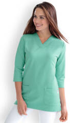 Damen-Longshirt Aqua Green Taschen