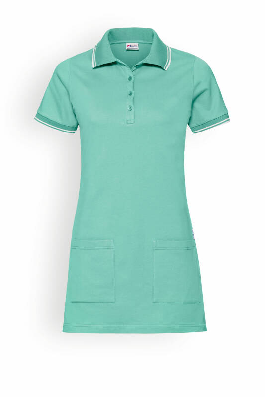 Damen-Longshirt Aqua Green Weiss