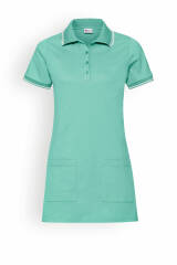 Damen-Longshirt Aqua Green Weiß