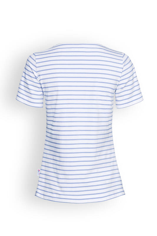 Shirt Damen - 1/2 Arm weiß/blau