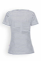 T-shirt Femme - Manche courte blanc/bleu navy