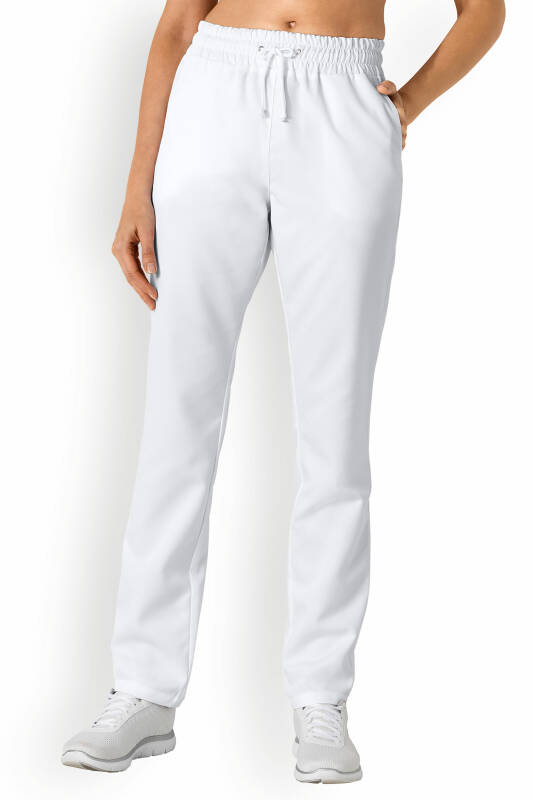Tencel Pantalon mixte - Ceinture élastiquée blanc