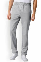 Tencel Pantalon mixte - Ceinture élastiquée gris perle