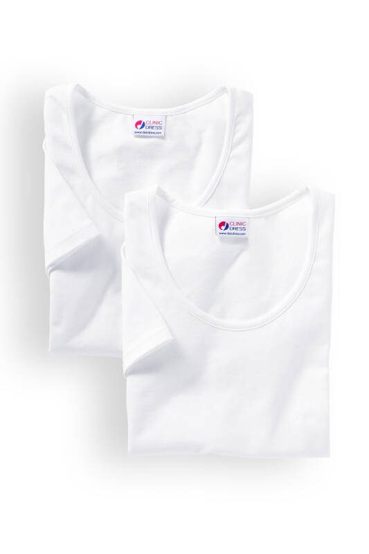 Shirt für Damen im Doppelpack Weiß