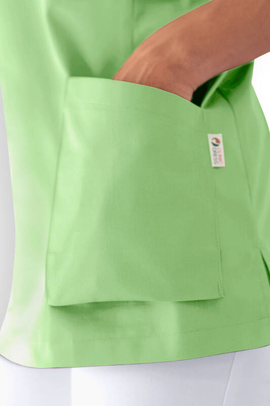 CORE Schlupfkasack Damen - V-Ausschnitt apfelgrün