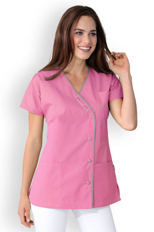 Damenkasack Fledermausarm Rosy Pink Grau