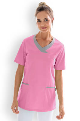 Damen-Schlupfkasack Rosy Pink Grau