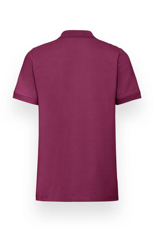 T-shirt Stretch Homme - Col polo berry