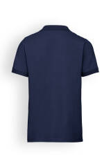 Stretch shirt heren - polokraag-knoopsluiting navy