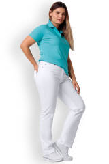Curved Pantalon Comfort Stretch - 5 poches blanc