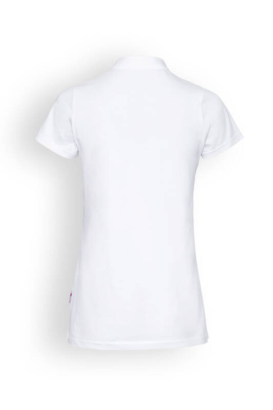 Stretch Shirt Damen - Stehkragen weiß
