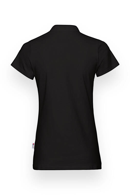 Stretch shirt dames - opstaande kraag zwart