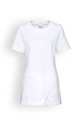 Longshirt Damen Interlock-Jersey Weiß